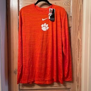Nike Clemson Long Sleeve Tee - Official On Field Apparel - Men's L - NWT